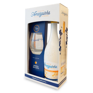 Licor Amarguinha Creme Original 70cl com Copo